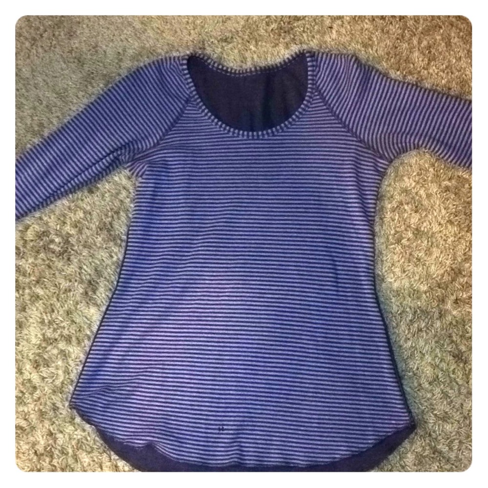 PURPLE striped LULULEMON long sleeve shirt 💜💜💜